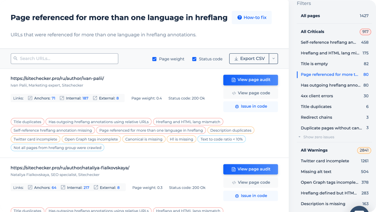 Sitebar to make work with technical seo audit easy