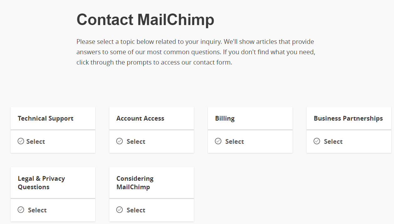 contact us page examples