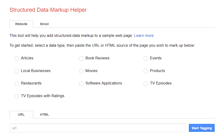 Google schema helper