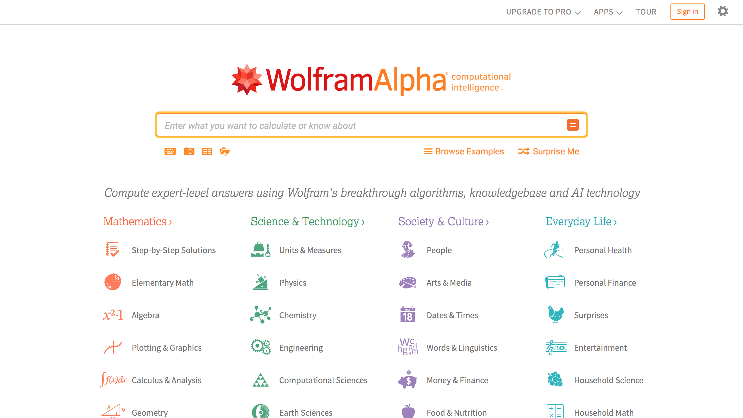 wolframalpha search engine