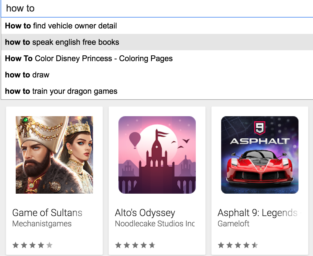 <strong>Keyword recherche für Google Play</strong>