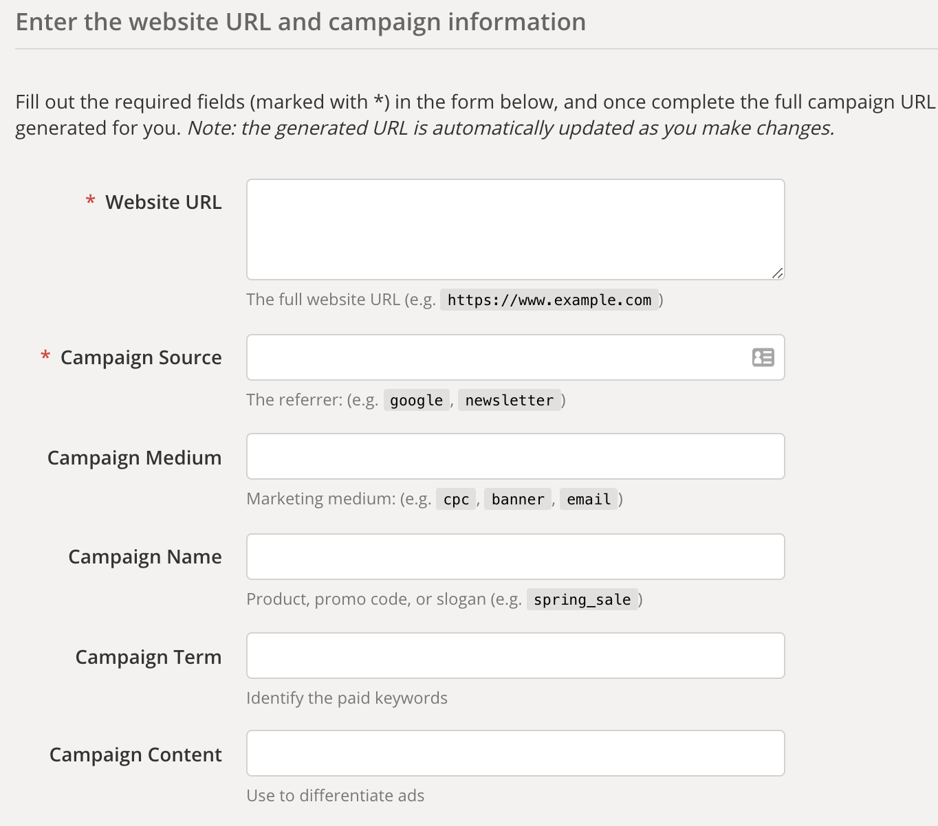 utm code builder