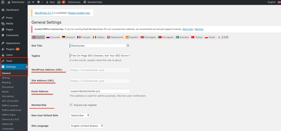 customizing wordpress site step 1