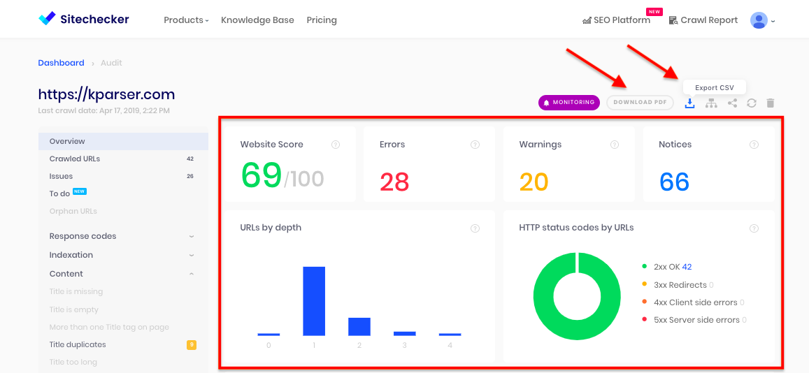 如何使用Sitechecker2抓取网站