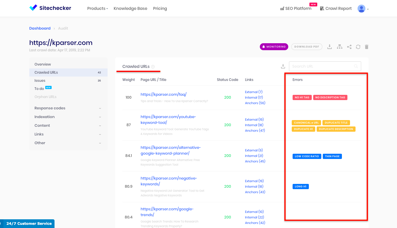 如何使用Sitechecker3抓取网站