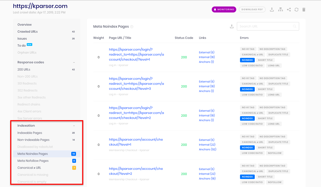 如何使用Sitechecker6抓取网站