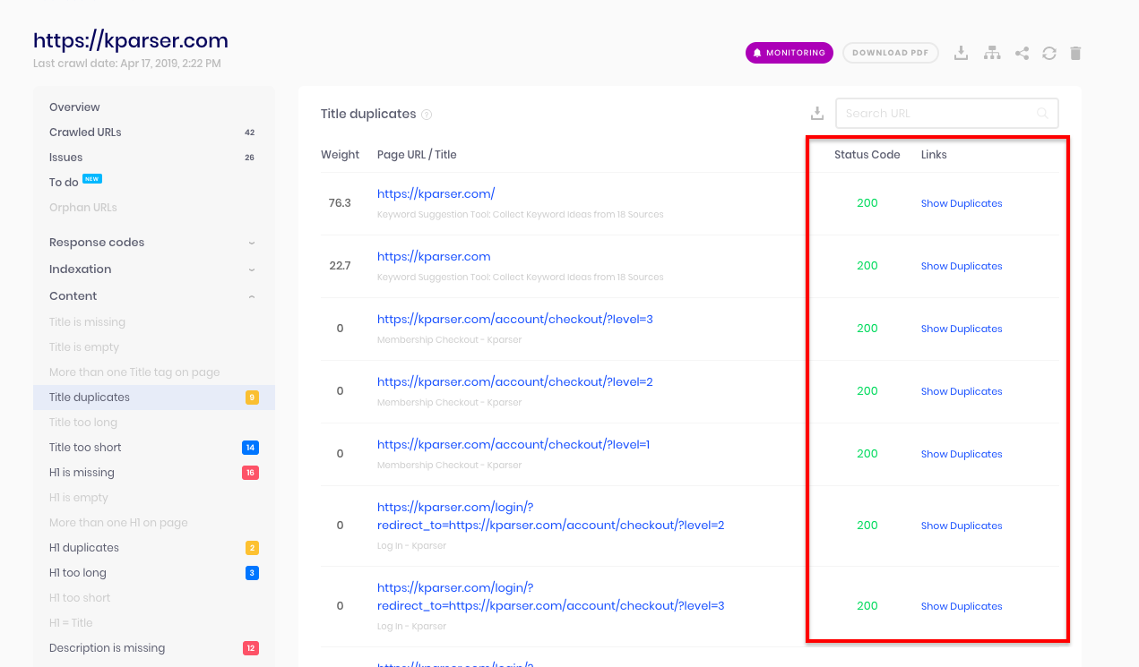 如何使用Sitechecker7抓取网站