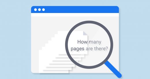 Check hoeveel pagina's een website heeft