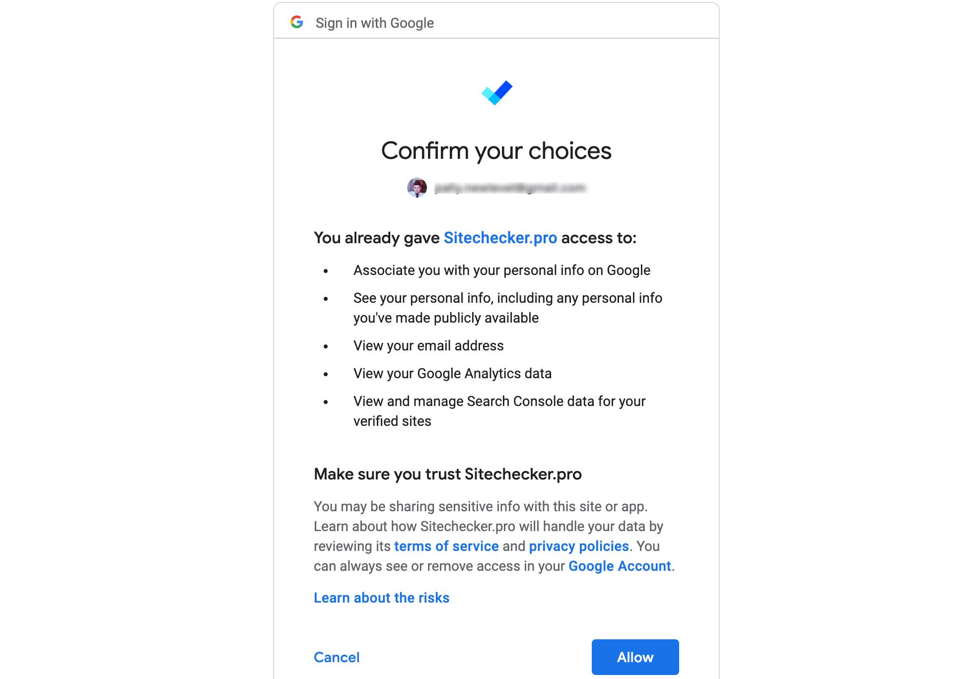google app verification