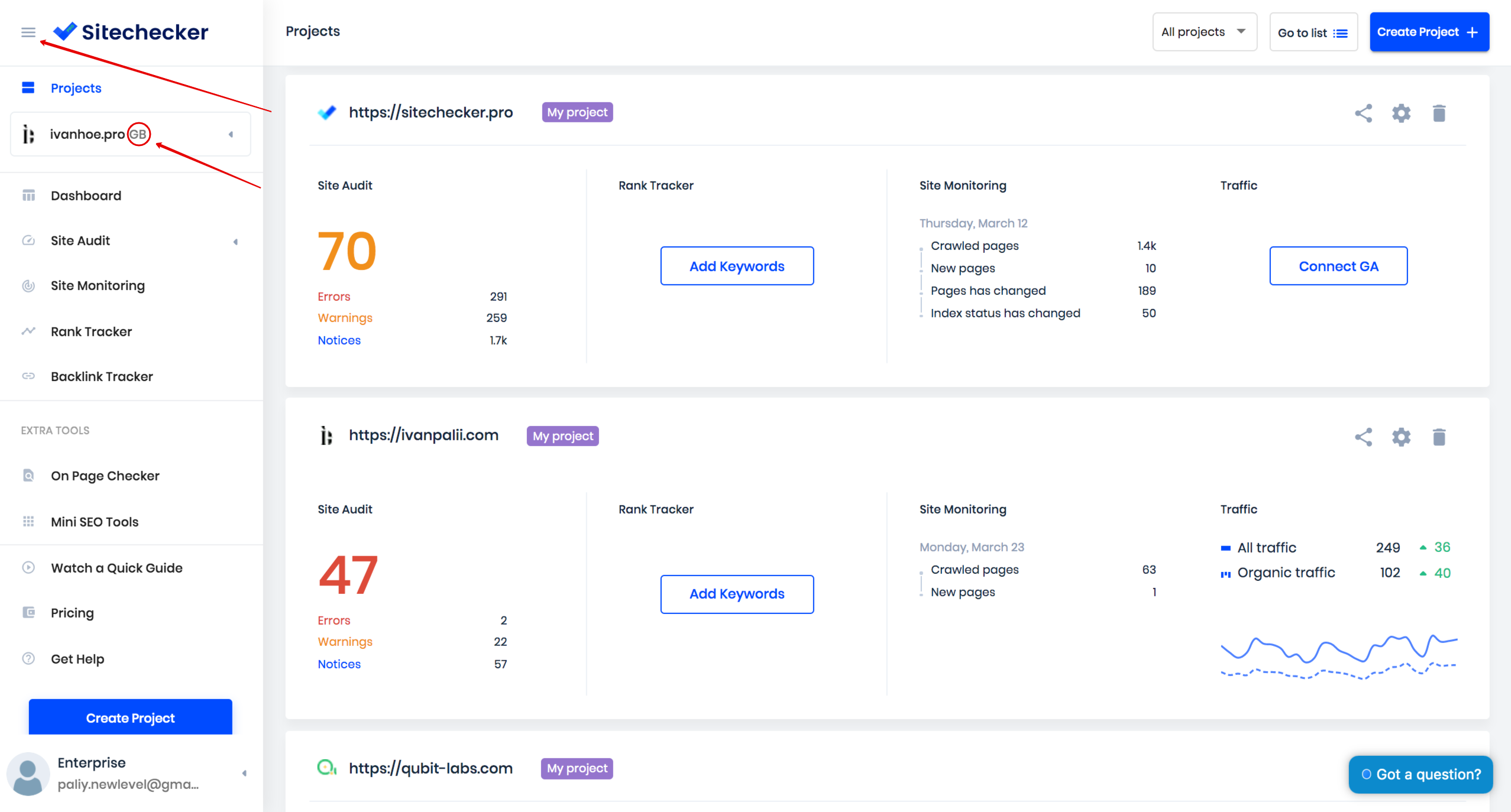 sitechecker design update