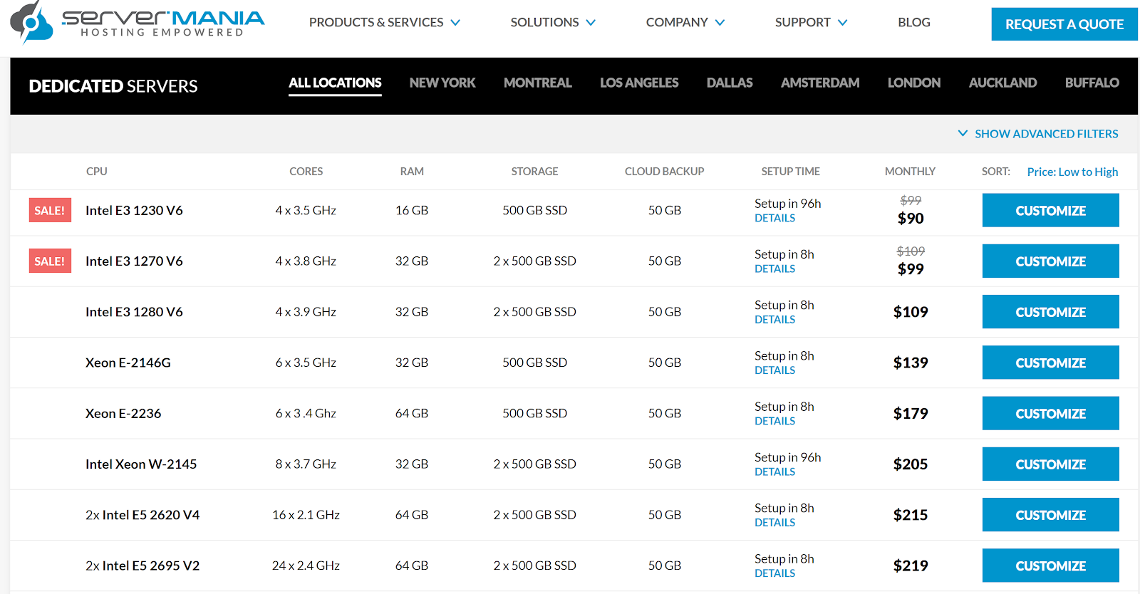 The most Affordable among Game Server Hosting Providers - ServerMania