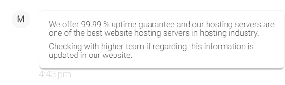 Domain uptime guarantees