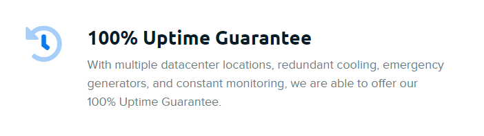 Dreamhost uptime guarantees