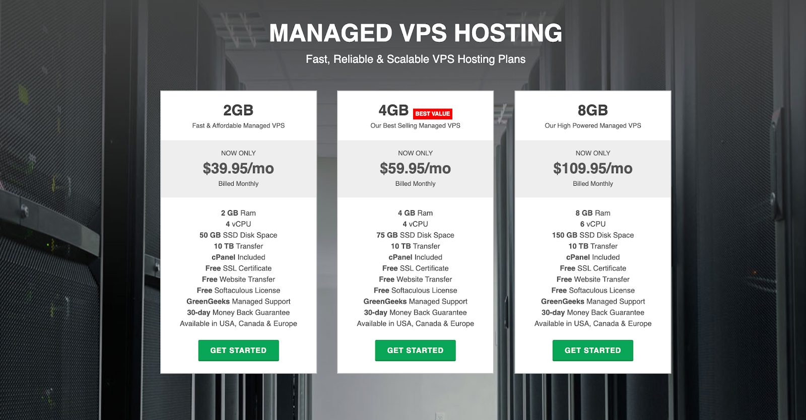 GreenGeeks Managed VPS Hosting