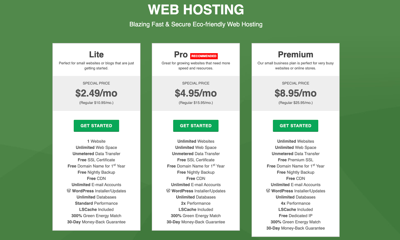 GreenGeeks Web Hosting