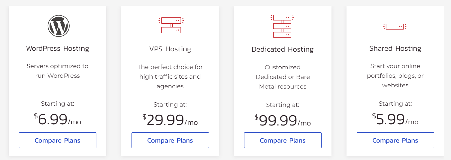InMotion Hosting Plans and Pricing