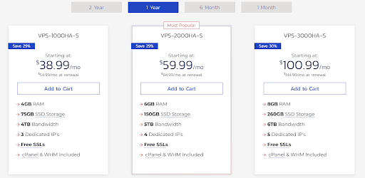 InMotion Hosting VPS hosting