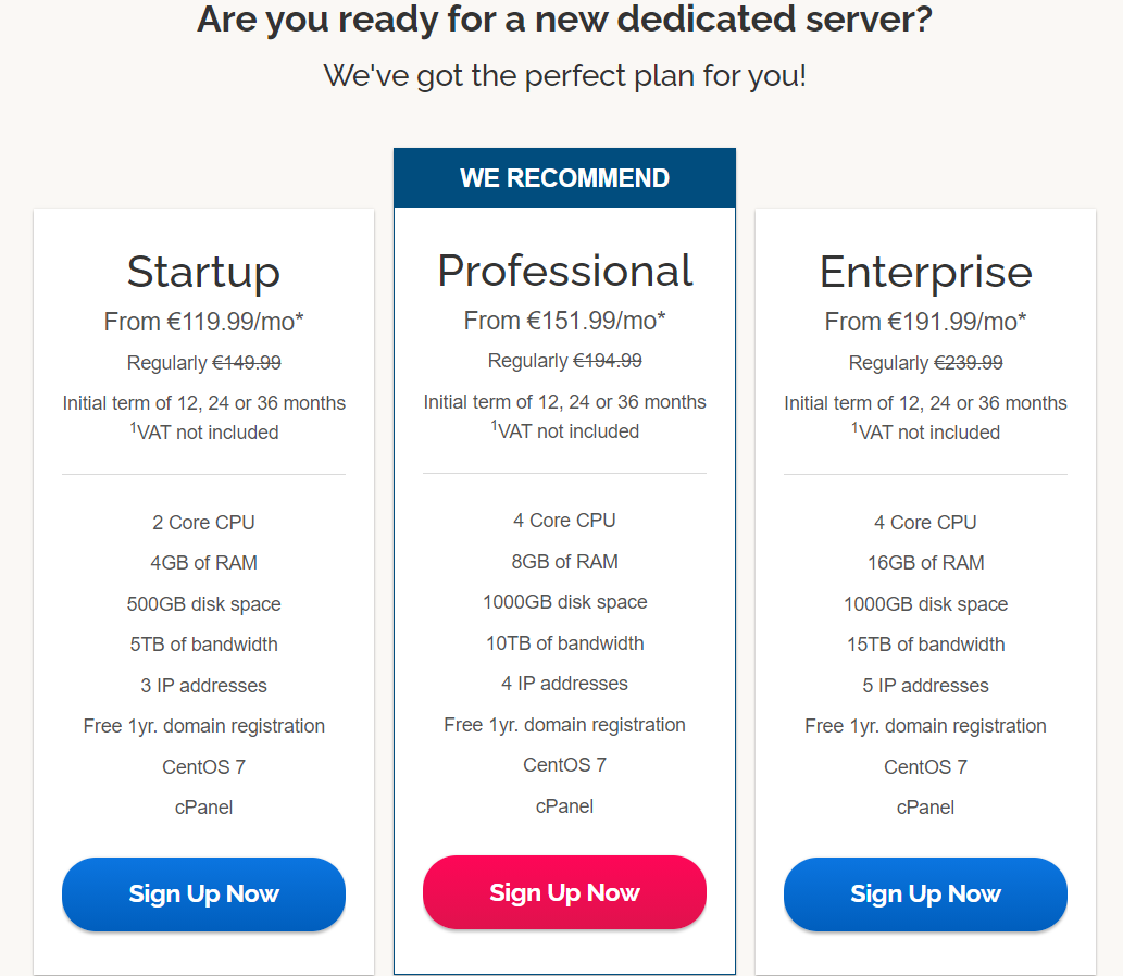 Ipage Dedicated hosting
