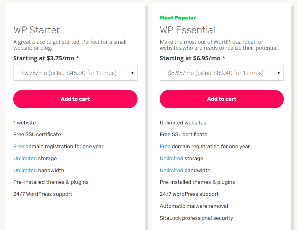 Ipage WordPress hosting