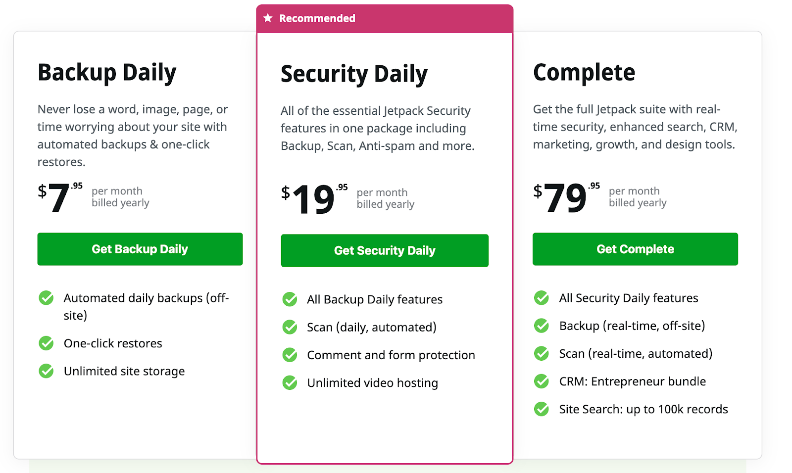 Jetpack Plans: Pricing & Options