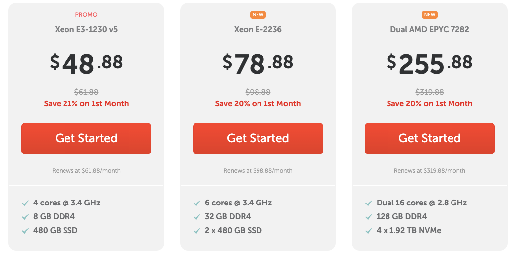 Namecheap Dedicated Servers