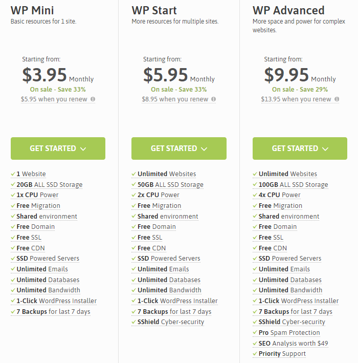 Scala hosting WordPress hosting