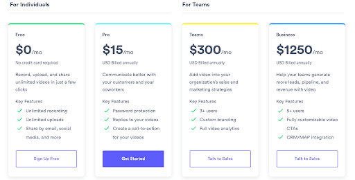 Vidyard Features and Pricing