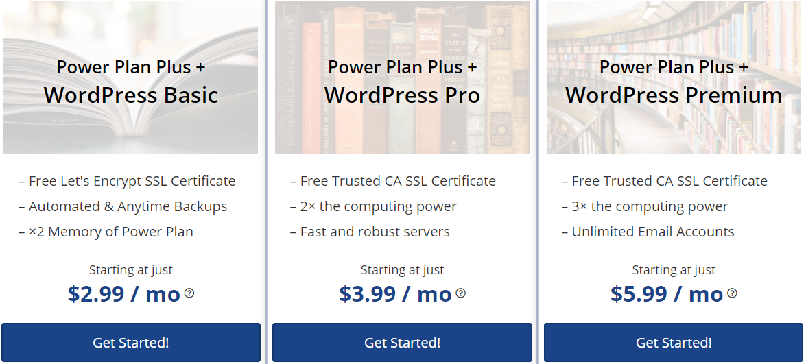 WebHostingPad WordPress hosting