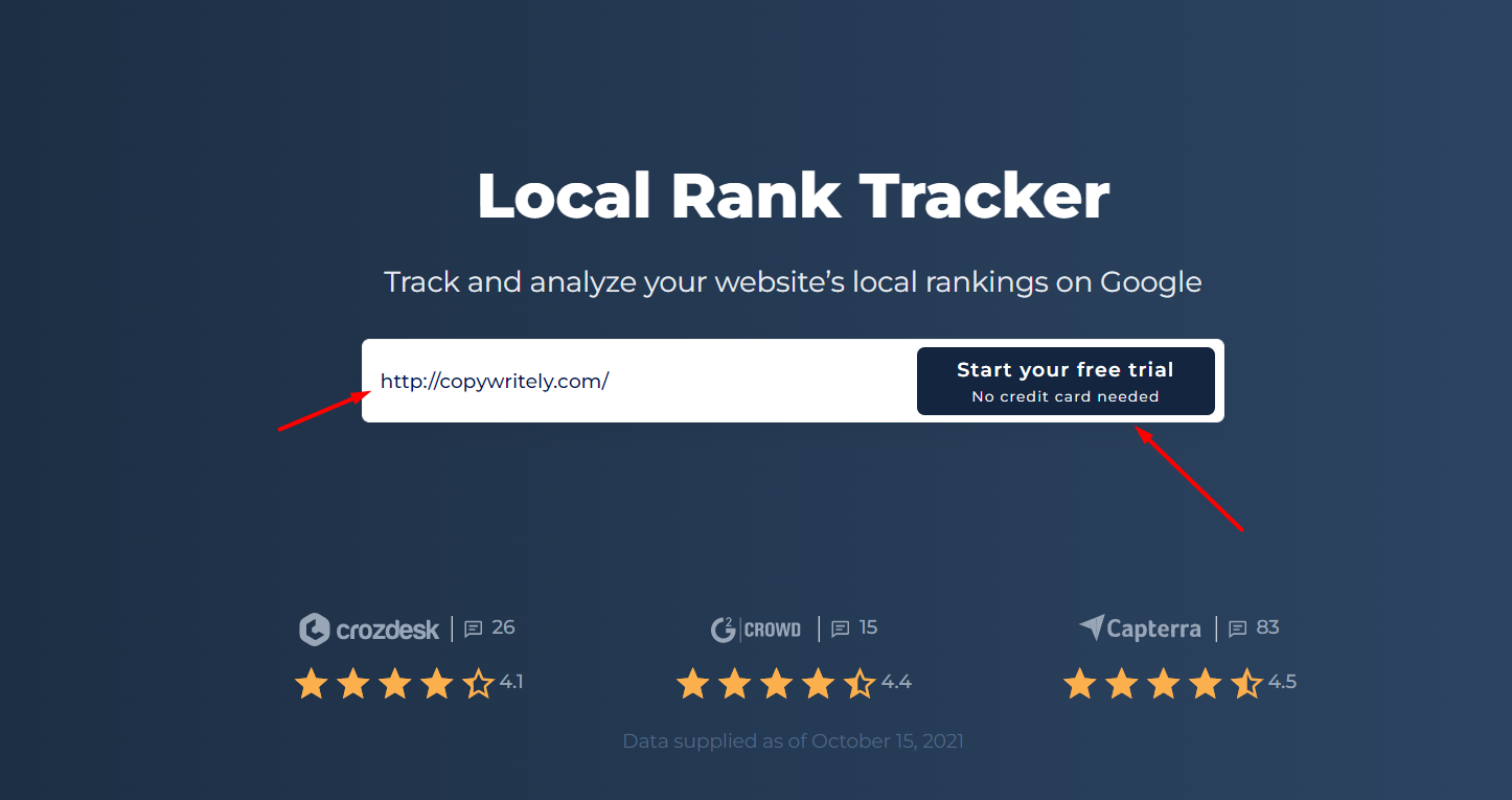 local search rank tracker