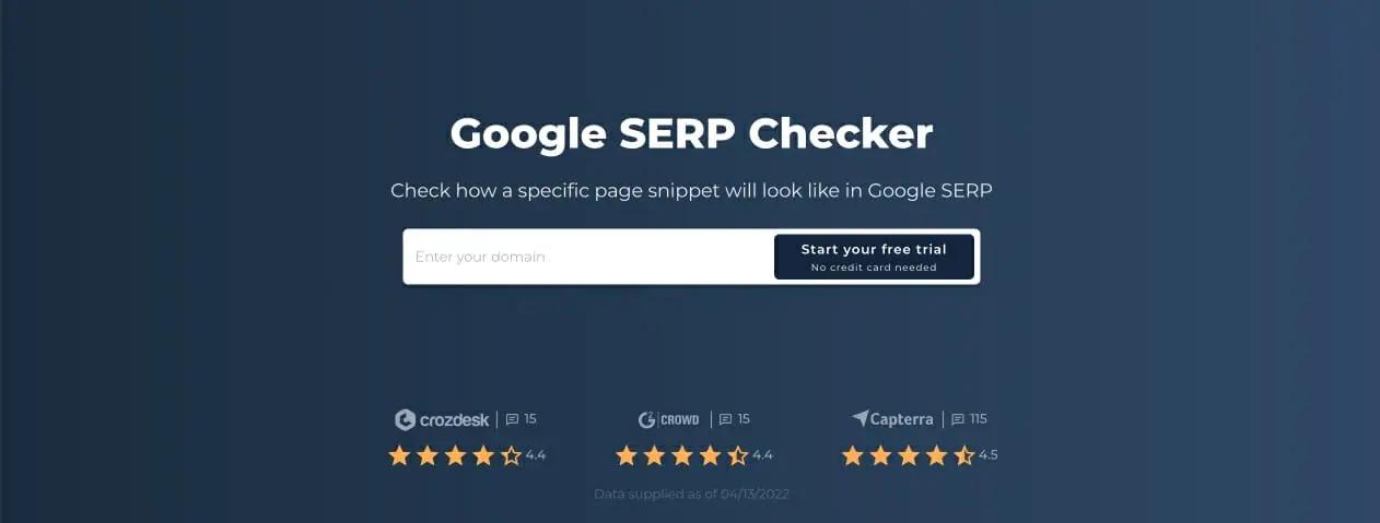 Google SERP Check - utilisez notre vérificateur SERP gratuit