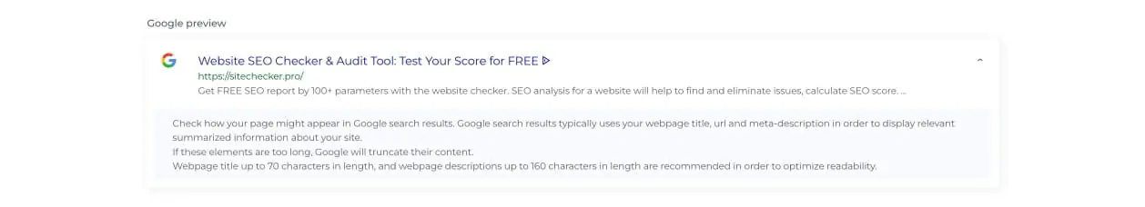 Snippet Checker Results