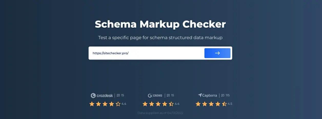 Start testing in schema markup checker