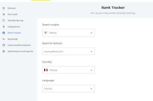 Specific ranking parameters to adjust the check