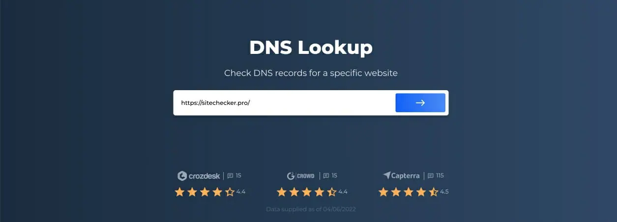 So geben Sie einen Domainnamen für eine DNS-Suche ein