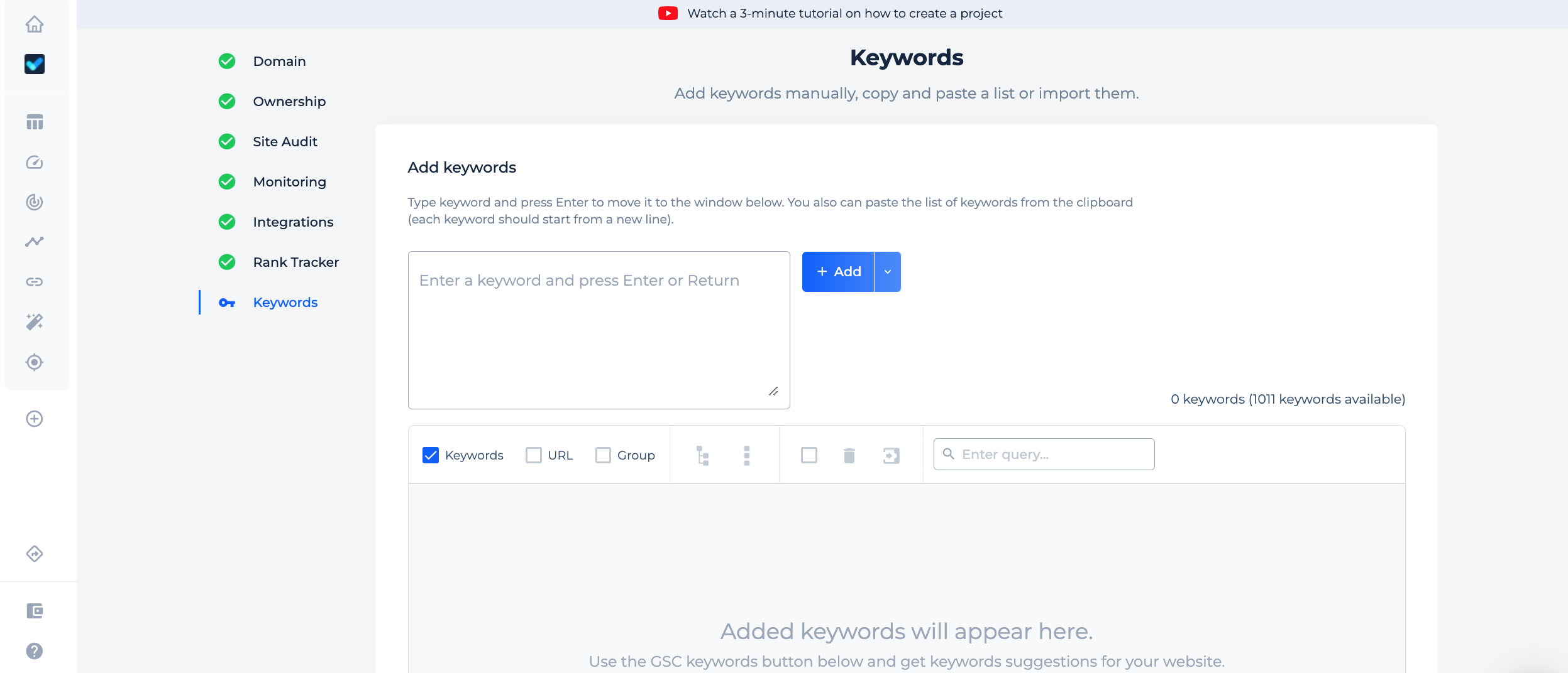 Google SERP ranker keywords