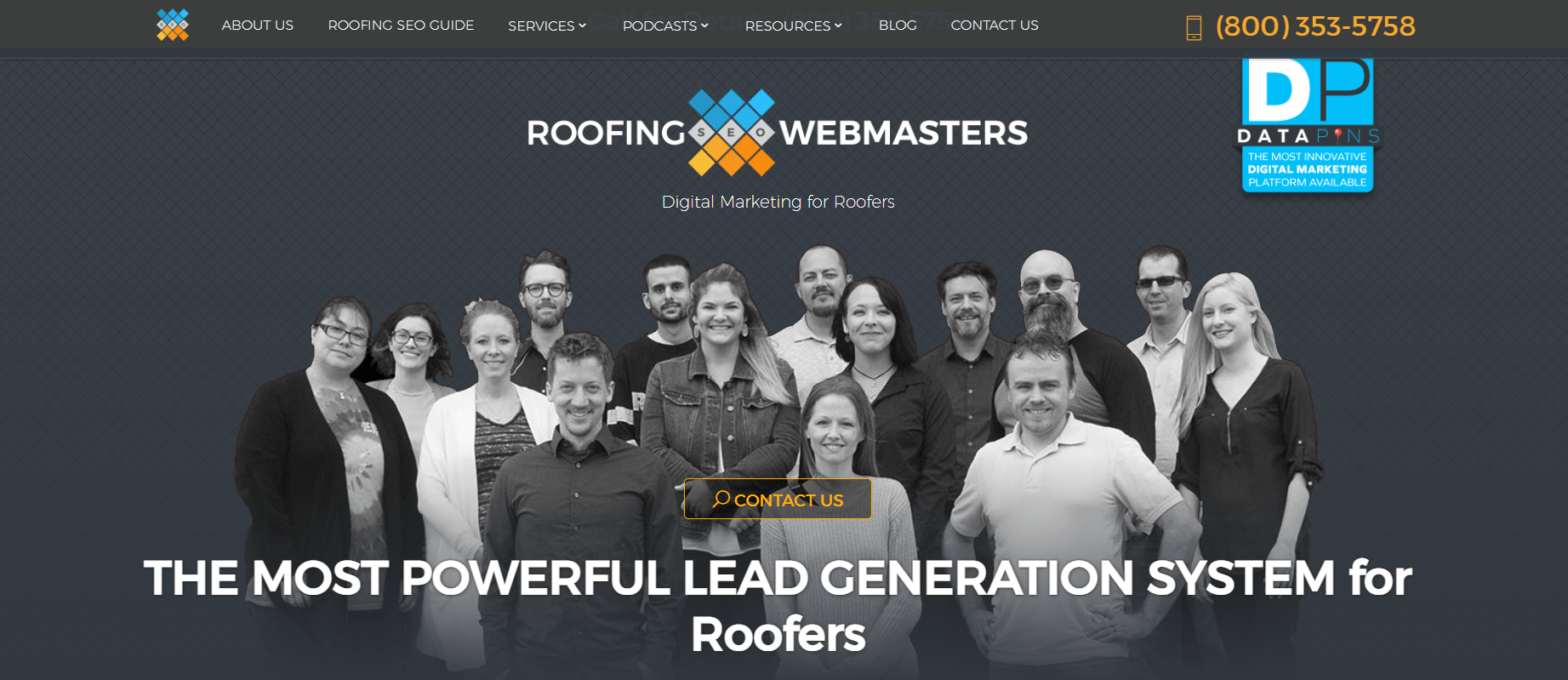 Roofing Webmasters digital marketing