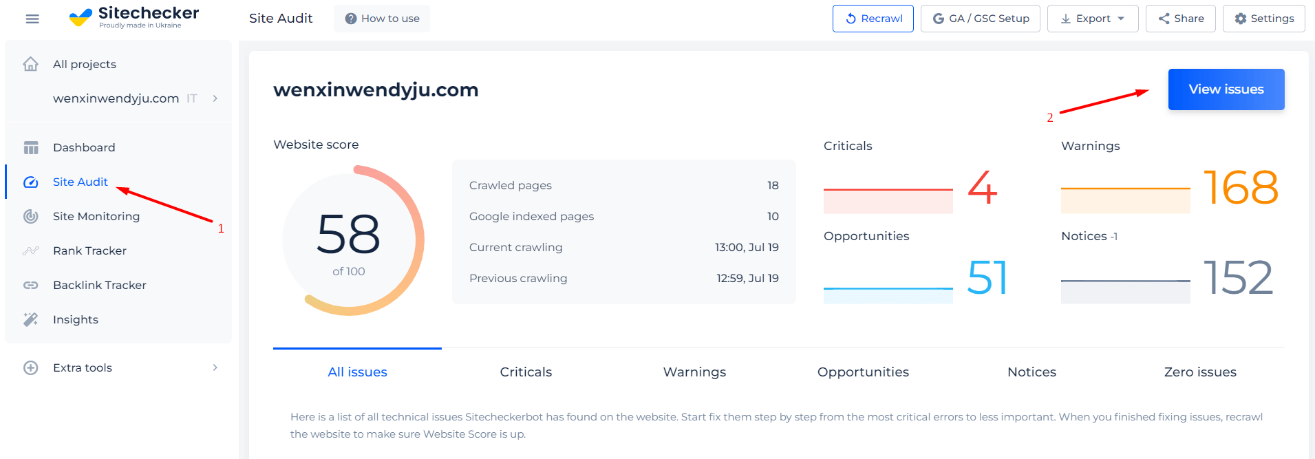 title checker - site audit