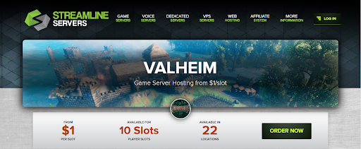 Valheim dedicated server with Streamline servers