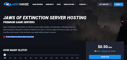 Jaws of Extinction dedicated server by Host Havoc