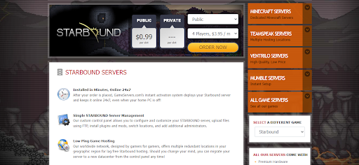 Starbound dedicated server setup by Gameservers