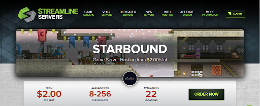 Streamline servers hosting for Starbound game