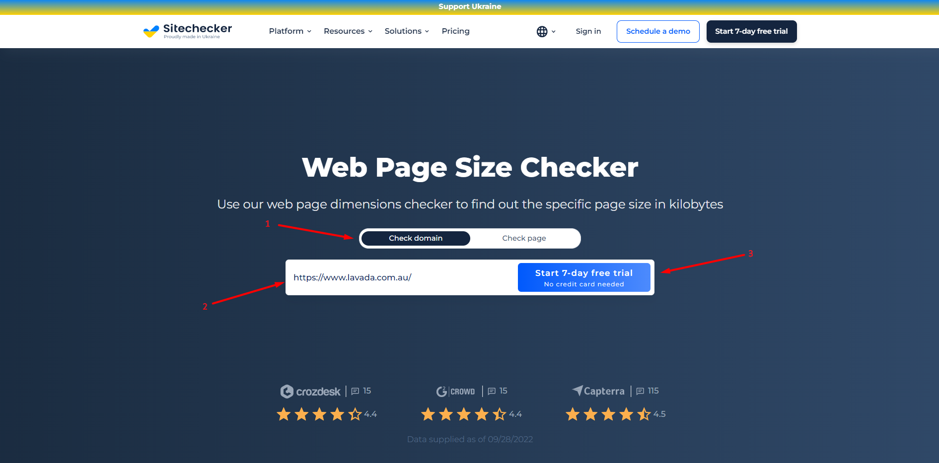 Page Size Checker domain check