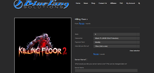 Dedicated Killing Floor 2 server setup with Bluefangsolutions