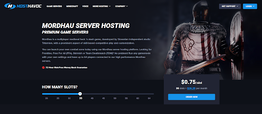 Mordhau server hosting via Host Havoc