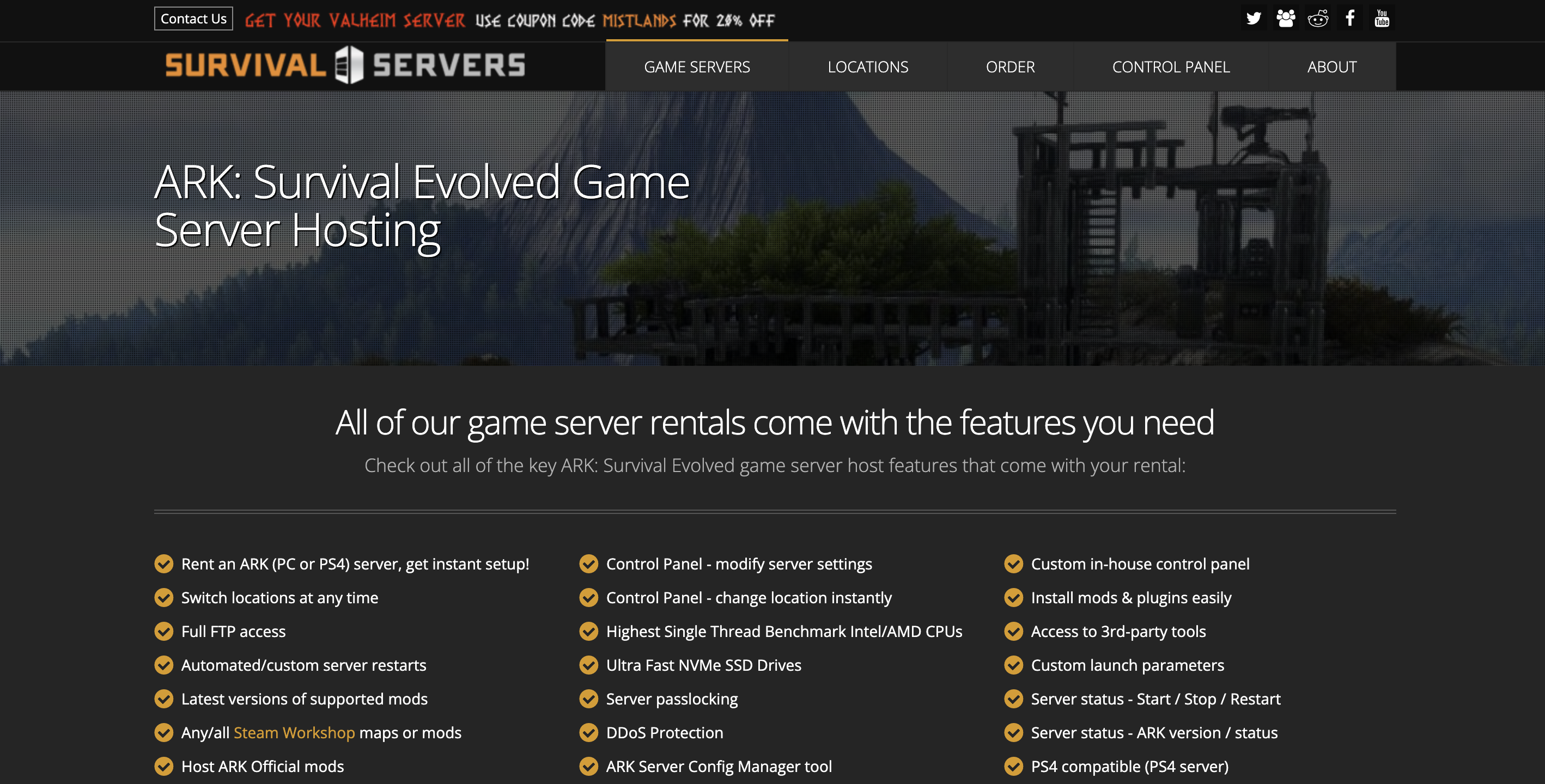 Survival Servers ARK Survival Evolved Game Server Hosting