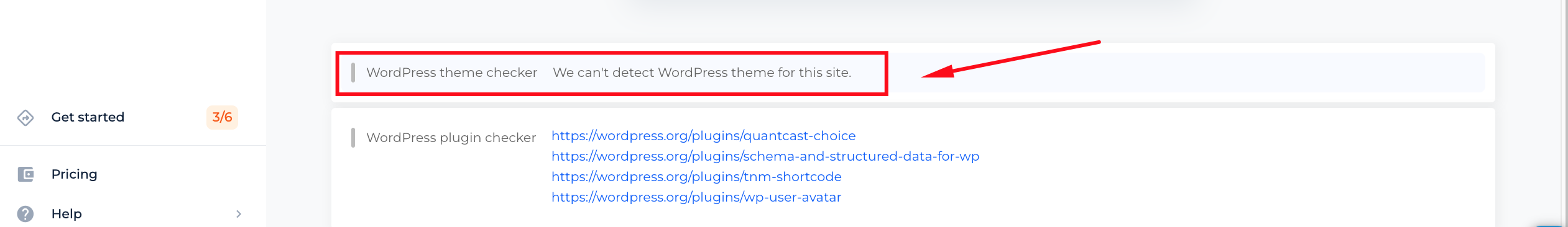 WordPress Theme extension notification