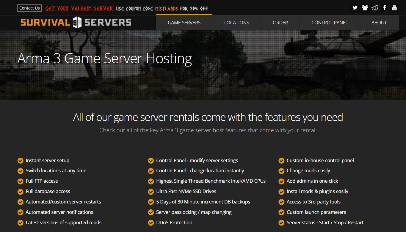 TOP: 1 Arma 3: King of the Hill Server Hosting Providers