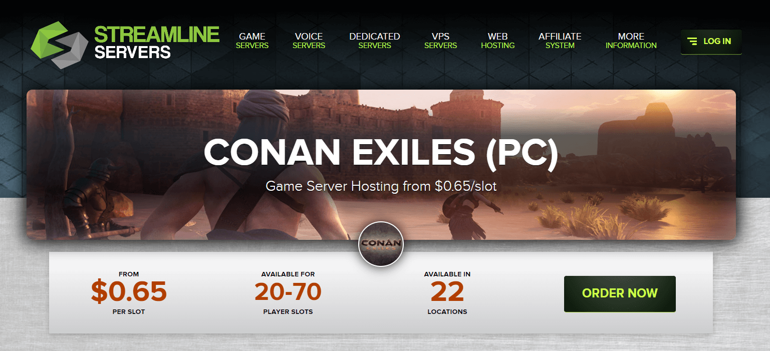 Conan Exiles Streamline Servers
