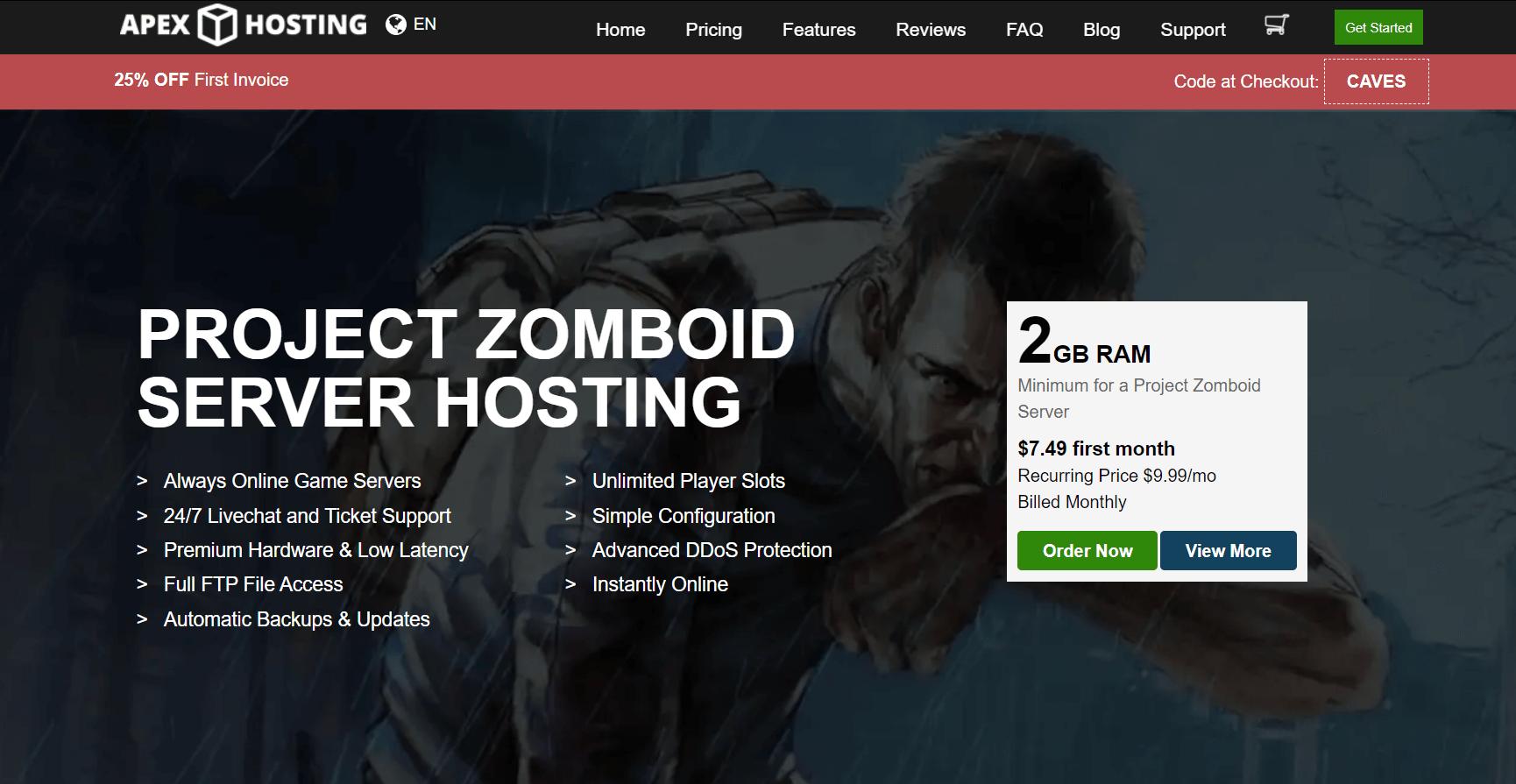 Project Zomboid Apex Hosting