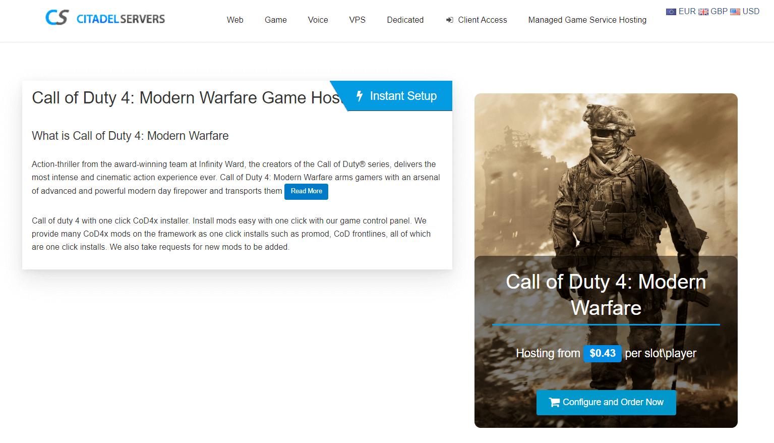 Call of Duty 4: MW Citadel Servers